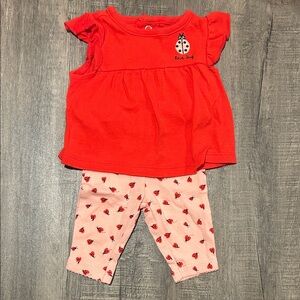 Carter's Bright Red ladybug outfit